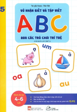 [Tải sách] Vở Nhận Biết Và Tập Viết ABC Qua Các Trò Chơi Trí Tuệ 5 PDF.