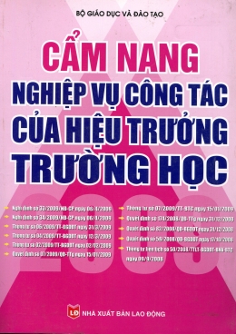 [Tải sách] Cẩm Nang Nghiệp Vụ Công Tác Của Hiệu Trưởng Trường Học PDF.