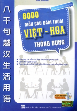 [Tải sách] 8000 Mẫu Câu Đàm Thoại Việt – Hoa Thông Dụng (Kèm 1 CD) PDF.