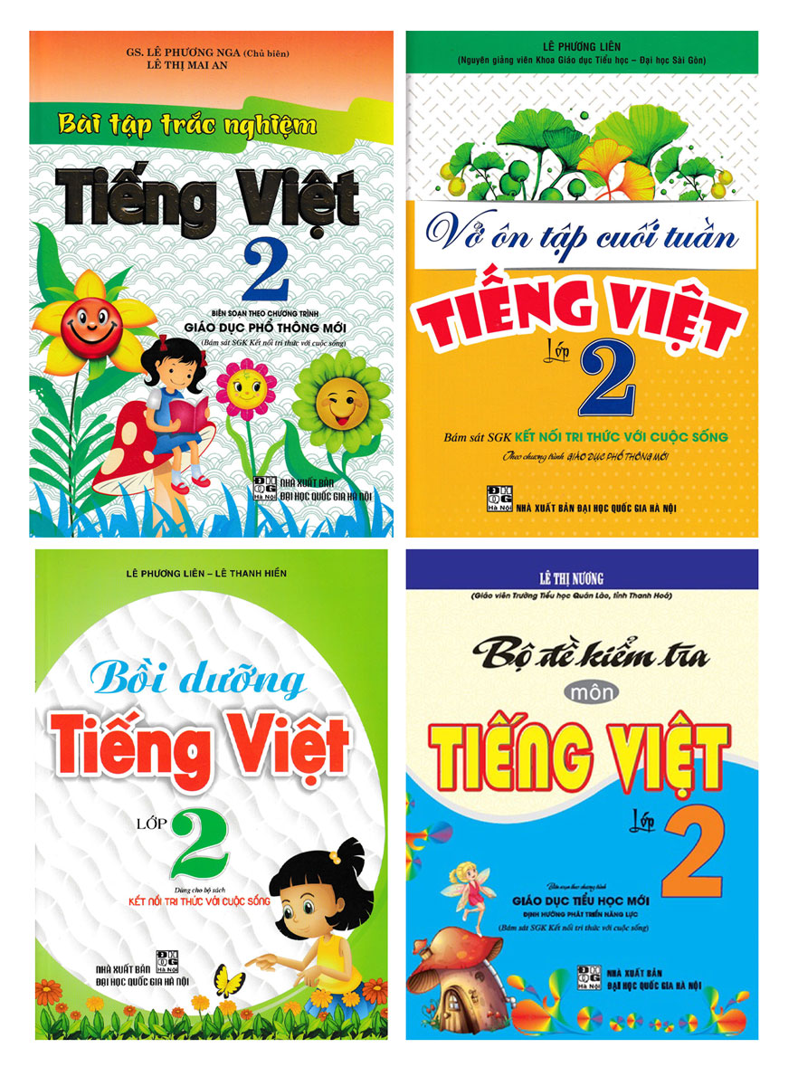 Combo Bồi Dưỡng Tiếng Việt Lớp 2 (Bám Sát SGK Kết Nối Tri Thức Với Cuộc Sống) (Bộ 4 Cuốn)