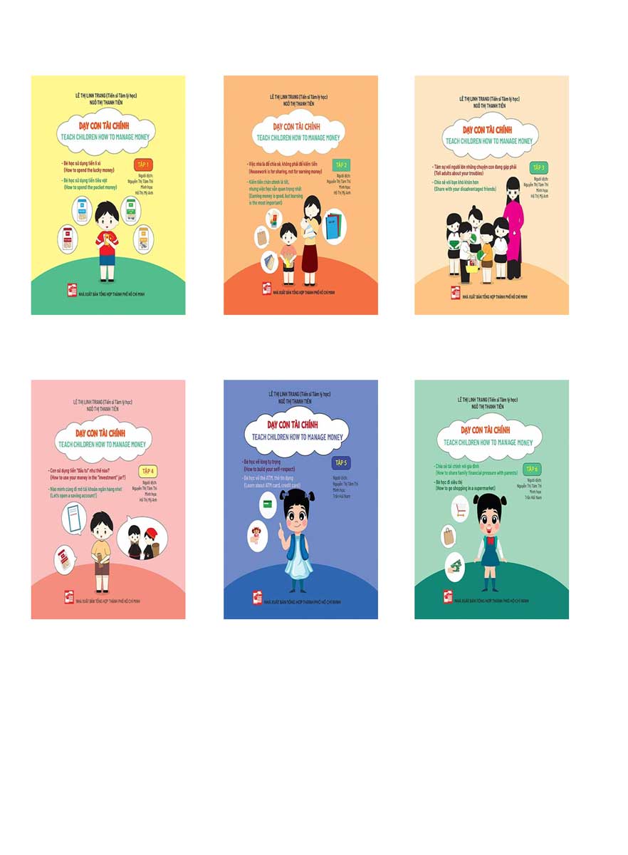 Combo Bộ Sách Dạy Con Tài Chính - Teach Children How To Manage Money (Bộ 6 Tập)