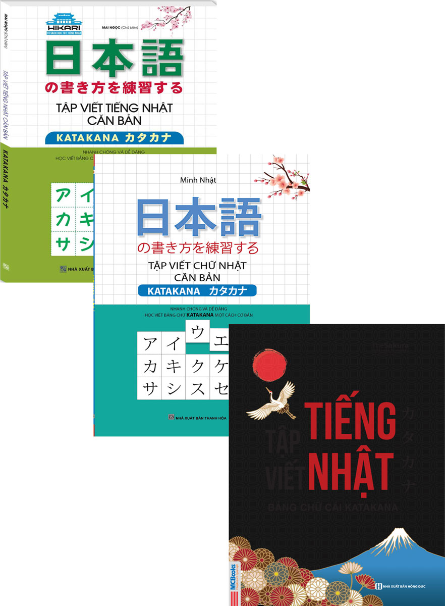 Combo Sách Tập Viết Bảng Chữ Cái Katakana