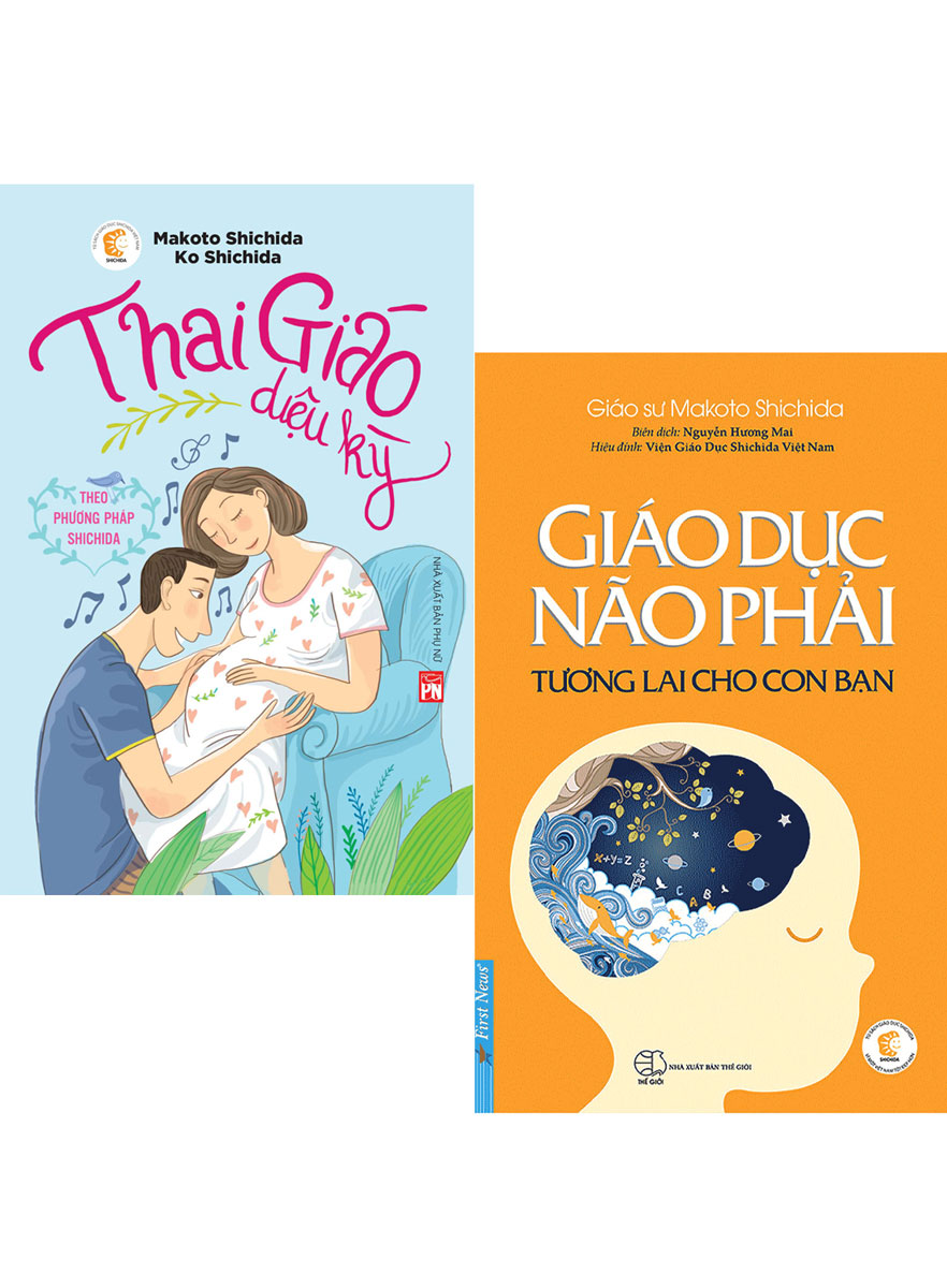 Combo Sổ Tay Làm Mẹ Hoàn Hảo: Thai Giáo Diệu Kỳ Theo Phương Pháp Shichida + Giáo Dục Não Phải - Tương Lai Cho Con Bạn (Bộ 2 Cuốn)