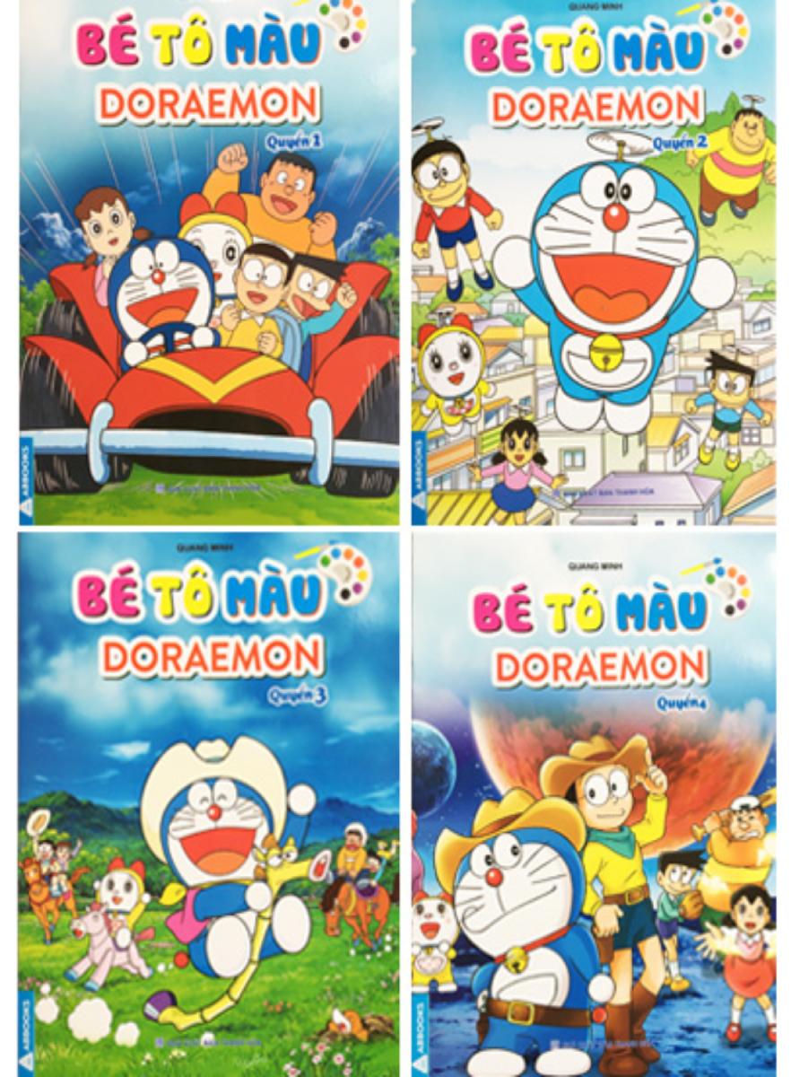 Combo Bé Tô Màu - Doraemon (Bộ 4 Cuốn)