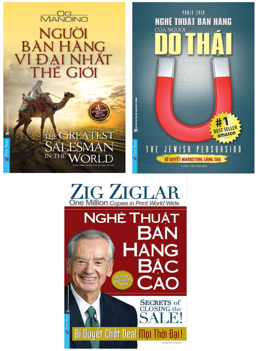 Combo Nghệ Thuật Bán Hàng Bậc Cao + Nghệ Thuật Bán Hàng Của Người Do Thái + Người Bán Hàng Vĩ Đại Nhất Thế Giới (Bộ 3 Cuốn)