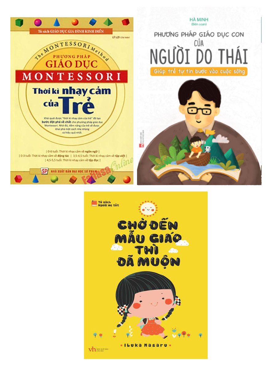 Combo Sách Nuôi Dạy Con - Chờ Đến Mẫu Giáo Thì Đã Muộn + Sách Phương Pháp Giáo Dục Con Của Người Do Thái (Bộ 3 Cuốn)