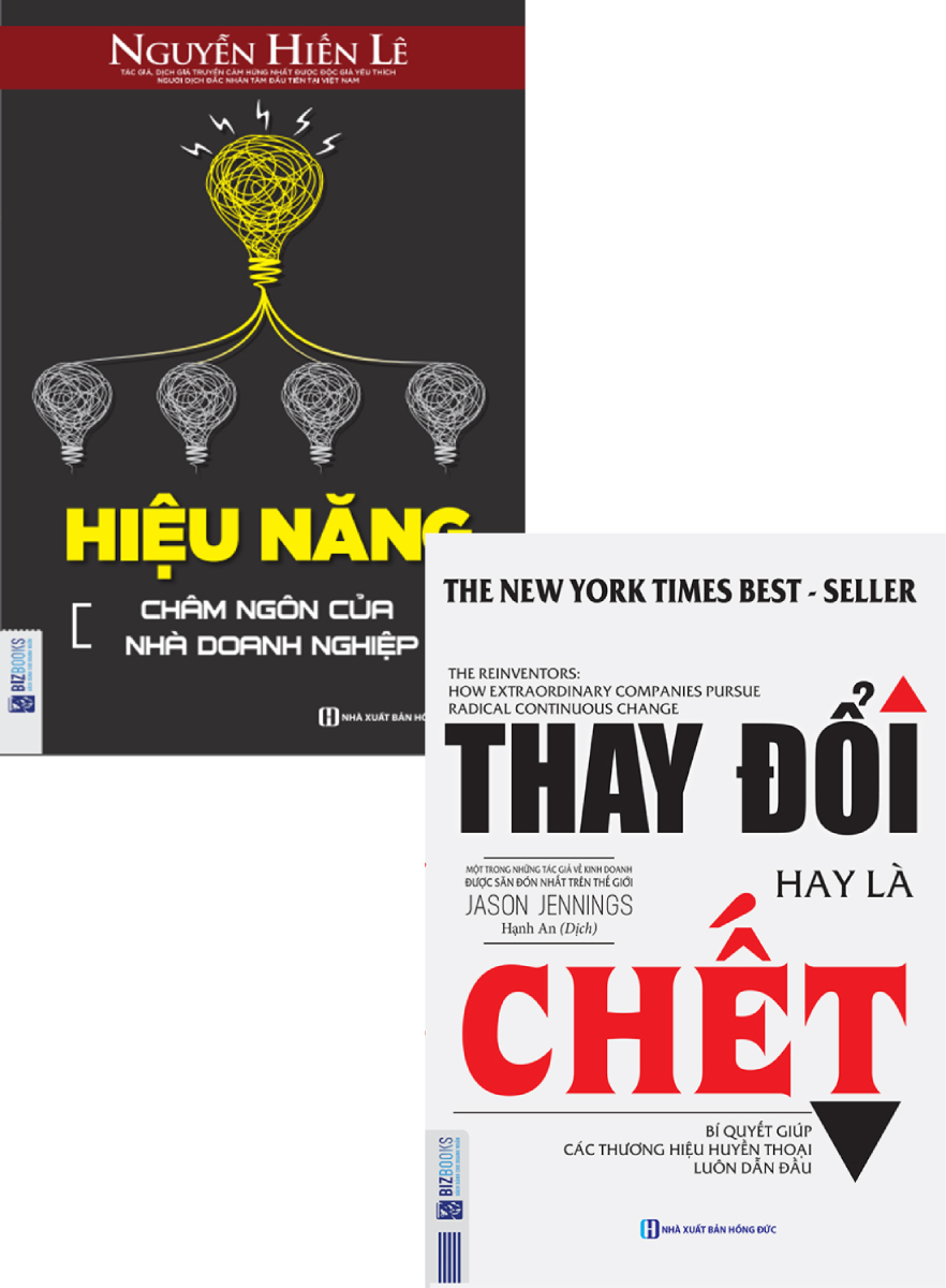 Combo Thay Đổi Hay Là Chết + Hiệu Năng Châm Ngôn Của Nhà Doanh Nghiệp (Bộ 2 Cuốn)