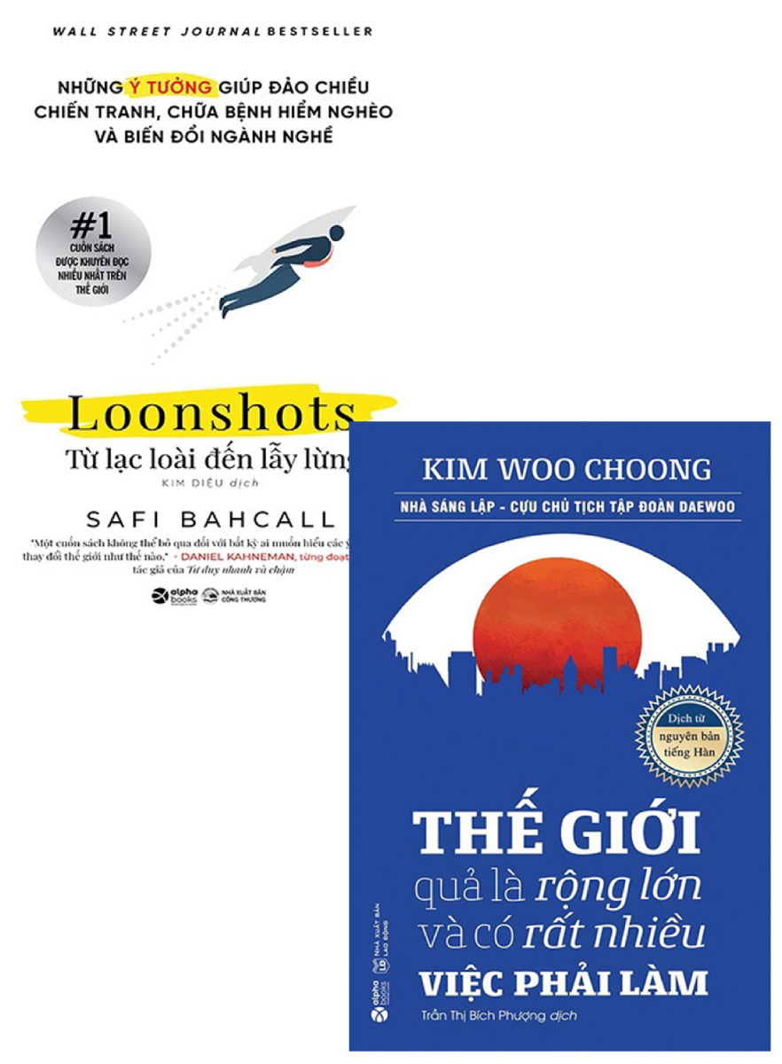 Combo Thế Giới Quả Là Rộng Lớn Và Có Rất Nhiều Việc Phải Làm + Loonshots - Từ Lạc Loài Đến Lẫy Lừng (Bộ 2 Cuốn)