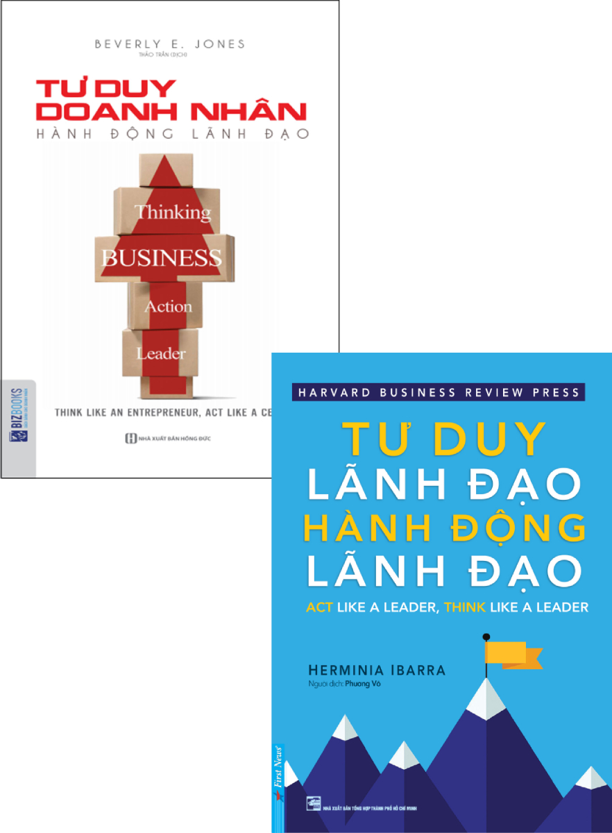 Combo Tư Duy Doanh Nhân Hành Động Lãnh Đạo + Tư Duy Lãnh Đạo - Hành Động Lãnh Đạo (Bộ 2 Cuốn)