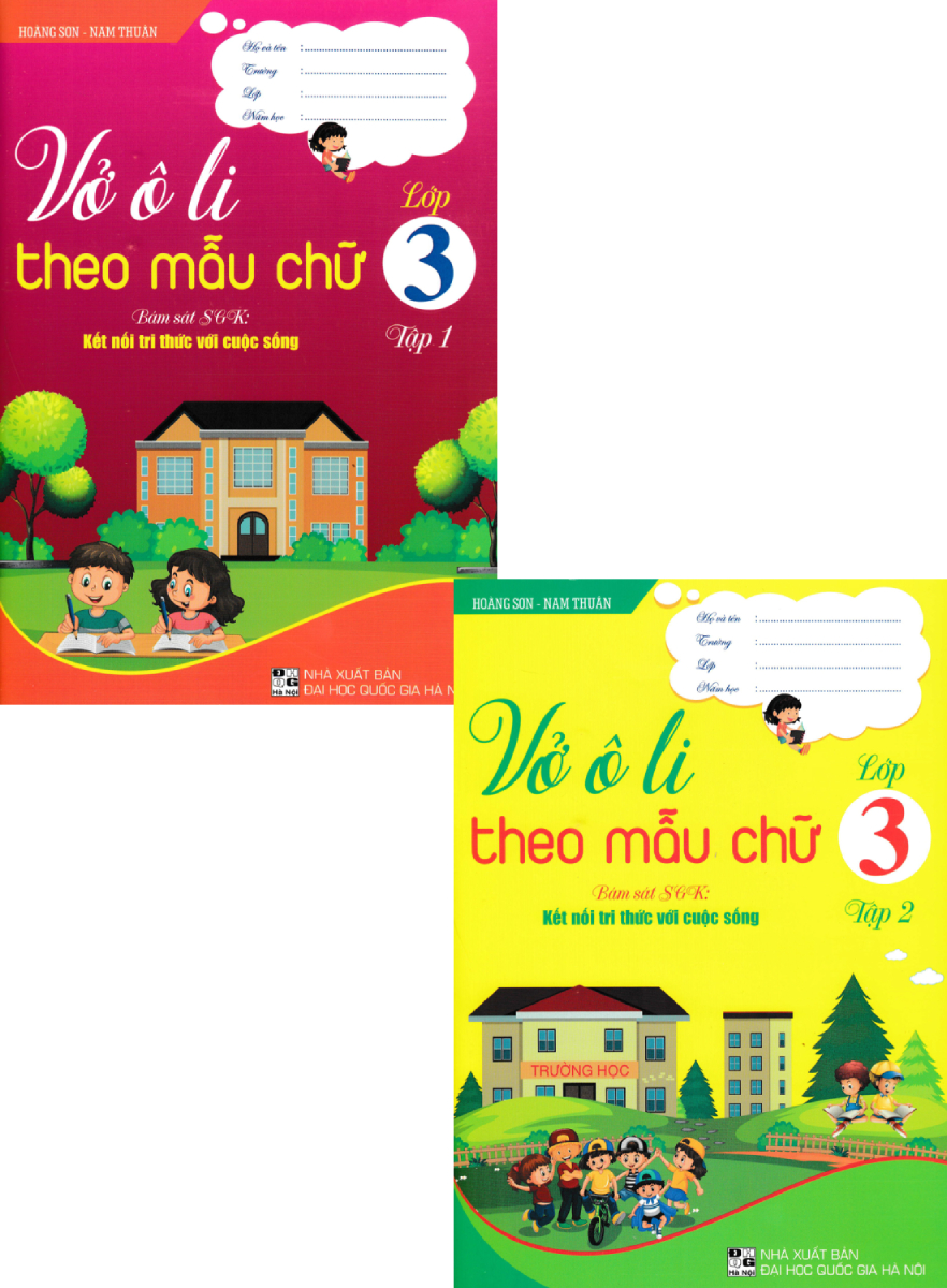 Combo Vở Ô Li Theo Mẫu Chữ Lớp 3 (Bám Sát SGK: Kết Nối Tri Thức Với Cuộc Sống) (Bộ 2 Cuốn)