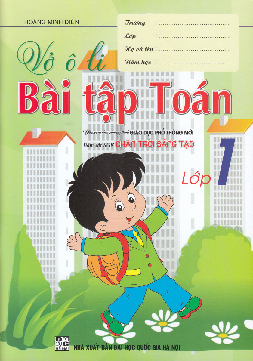 Vở Ô Li Bài Tập Toán Lớp 1 (Bám Sát SGK Chân Trời Sáng Tạo)