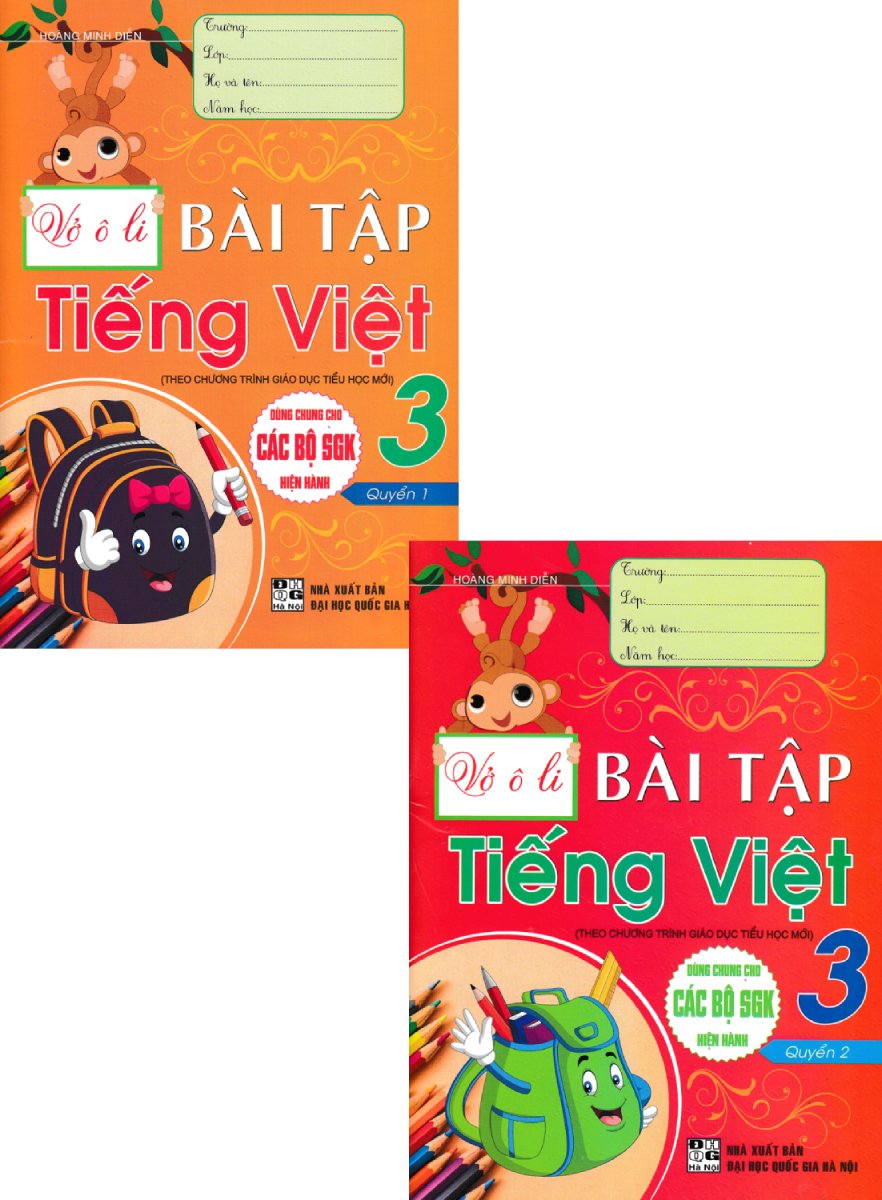 Combo Vở Ô Li Bài Tập Tiếng Việt Lớp 3 (Dùng Chung Cho Các Bộ SGK Hiện Hành) (Bộ 2 Cuốn)