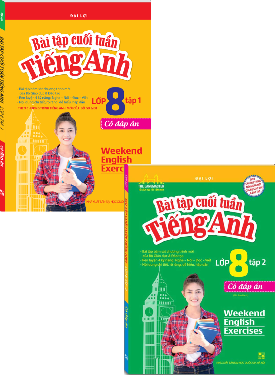 Combo Bài Tập Cuối Tuần Tiếng Anh Lớp 8 (Bộ 2 Cuốn)