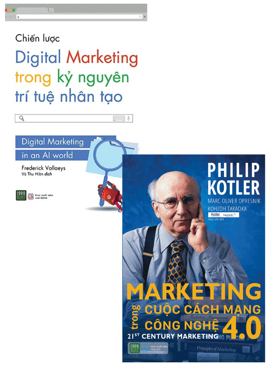 Combo Chiến Lược Digital Marketing Trong Kỷ Nguyên Trí Tuệ Nhân Tạo + Marketing Trong Cuộc Cách Mạng Công Nghệ 4.0 (Bộ 2 Cuốn)