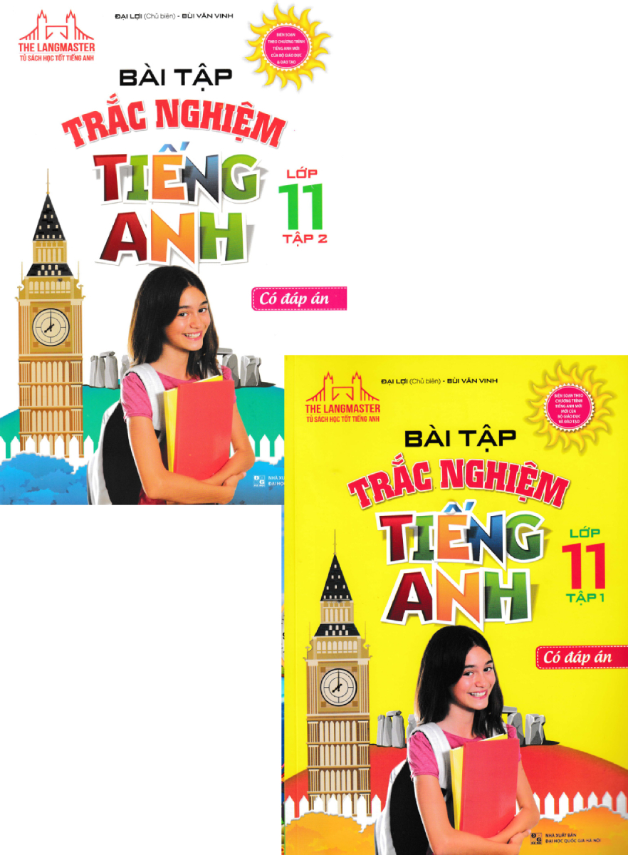 Combo The Langmaster - Bài Tập Trắc Nghiệm Tiếng Anh Lớp 11 (Bộ 2 Cuốn)