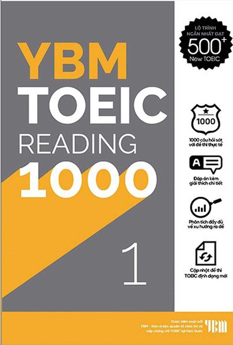 YBM Actual Toeic Tests RC 1000 - Vol 1